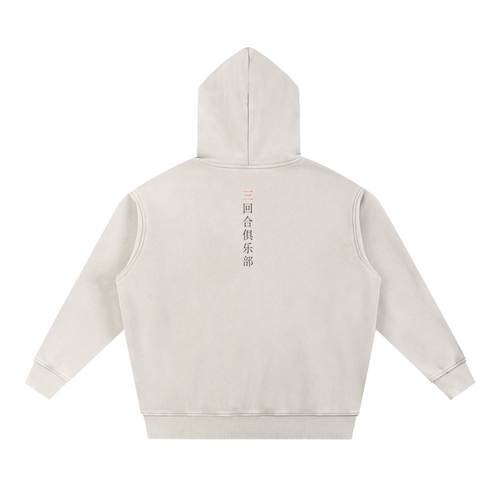 3ROUND CLUB STANDARD HOODIE SNOW WASHED
